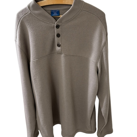Puritan Men’s 3 button Size Xl 46-48 Pullover Long Sleeve 100% Polyester - Picture 1 of 4